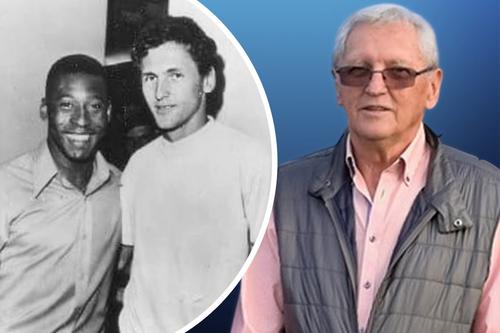 Emeric Dembrovschi, alături de legendarul Pele