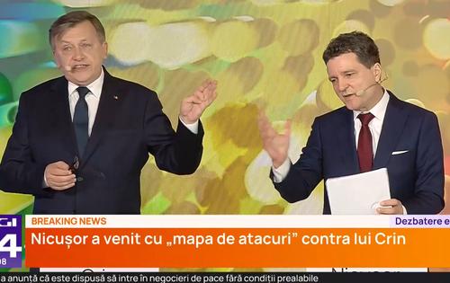 Crin Antonescu și Nicușor Dan, într-un dialog aprins, foto: captură Digi24
