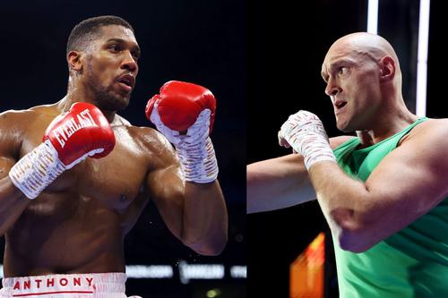 Anthony Joshua – Tyson Fury, în noiembrie 2026/Foto: colaj Getty Images