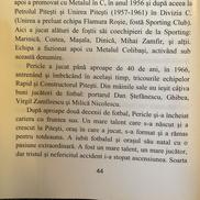 Interviu cu Pericle Valeca realizat de scriitorul Sevastian Tudor în cartea „FC Argeș, primul club de fotbal din România postbelică (1953-2021)”