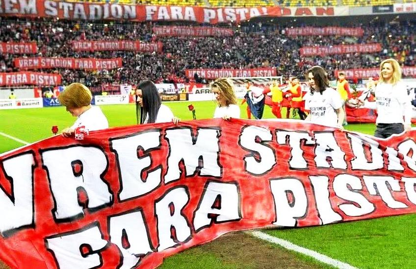 Stadionul lui Dinamo, „Ștefan cel Mare”, are pistă, o mare problemă pentru vizibilitate