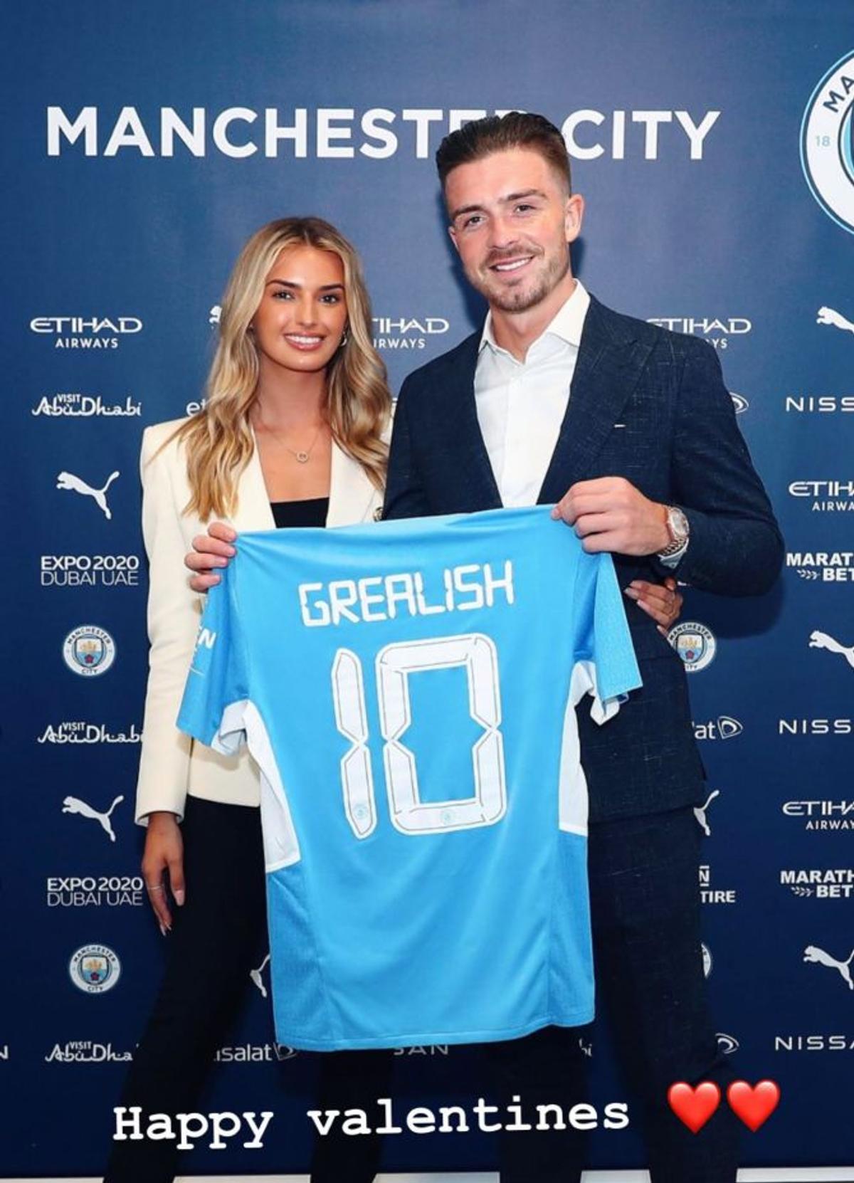 Jack Grealish și Sasha Attwood