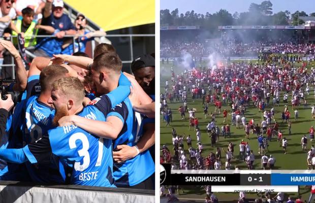 Blestemul lui Hamburg continuă! » Desfășurare HALUCINANTĂ în lupta pentru promovarea în Bundesliga: fanii sărbătoreau pe gazon, dar minutul 90+9 a schimbat totul!