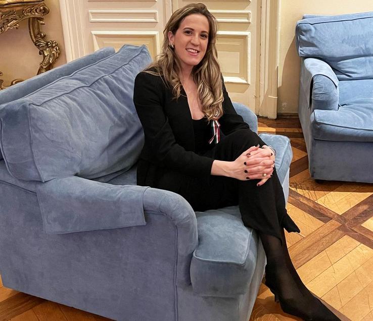 Matilde Risso, la Ambasada Italiei / Sursă foto: Facebook
