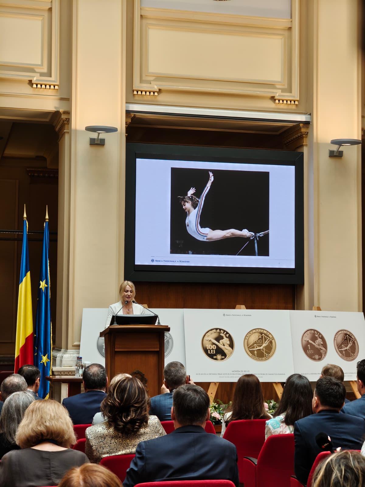 Banca Națională a României a omagiat-o pe Nadia Comăneci