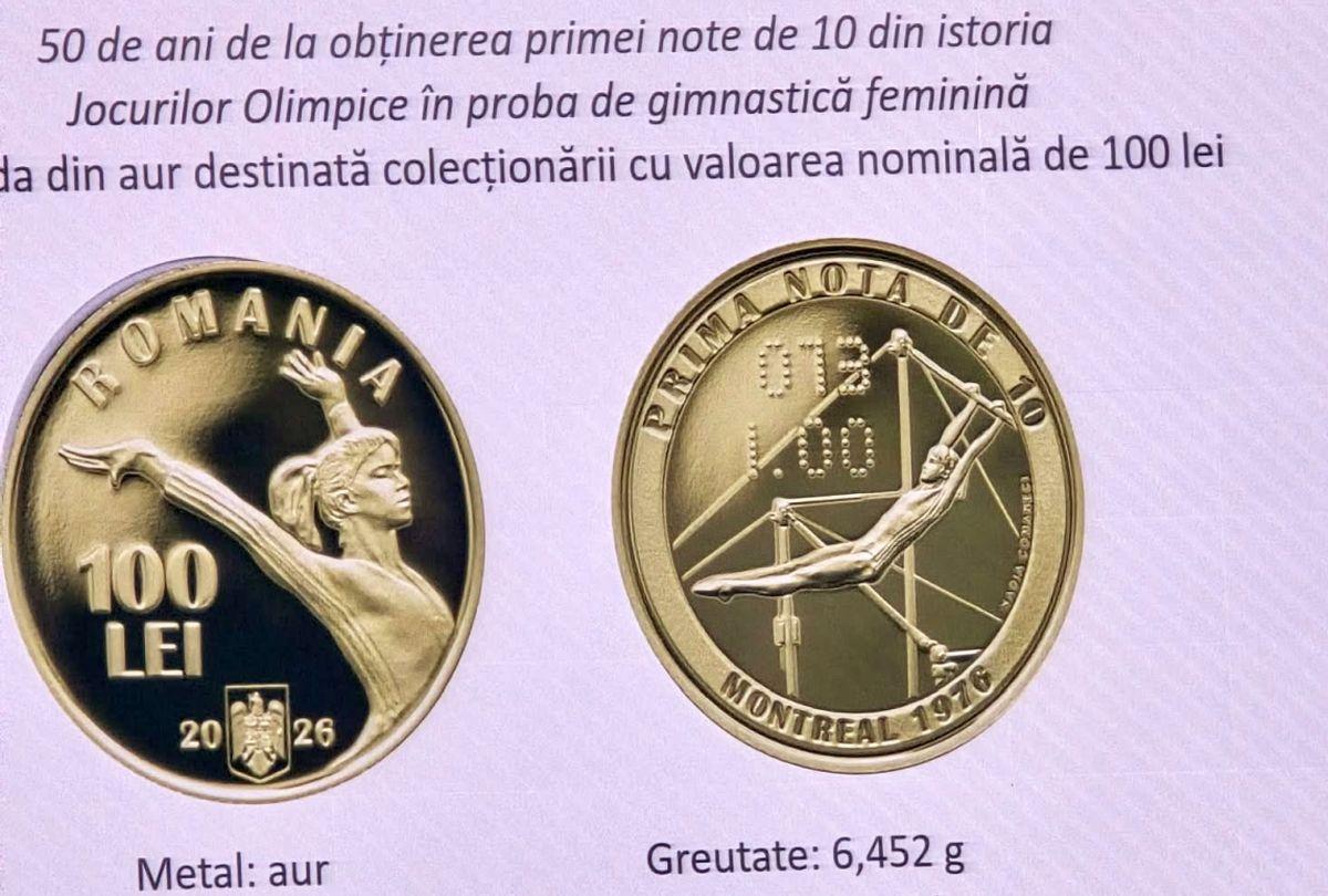 Banca Națională a României a omagiat-o pe Nadia Comăneci