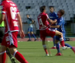 DINAMO - VOLUNTARI. FOTO A părăsit terenul în lacrimi după o lovitură dureroasă, fără minge!