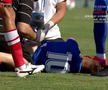 DINAMO - VOLUNTARI. FOTO A părăsit terenul în lacrimi după o lovitură dureroasă, fără minge!