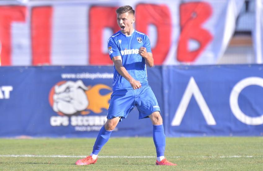 Ion Gheorghe, autorul golului în Dinamo - Voluntari FOTO: Cristi Preda