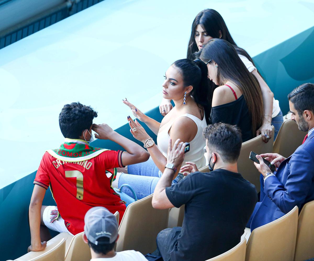 Georgina Rodriguez - iubită Ronaldo - la Portugalia - Belgia // FOTO: Imago