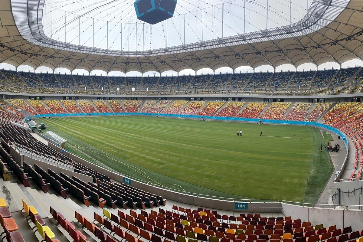 GSP.RO a intrat pe Arena Națională în ziua în care s-au finalizat lucrările la noul gazon » Cum arată terenul de 500.000 de euro