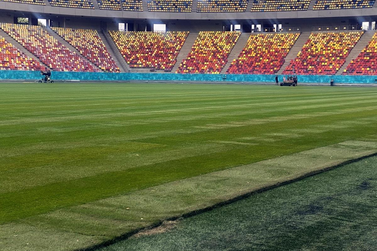 GSP.RO a intrat pe Arena Națională în ziua în care s-au finalizat lucrările la noul gazon » Cum arată terenul de 500.000 de euro
