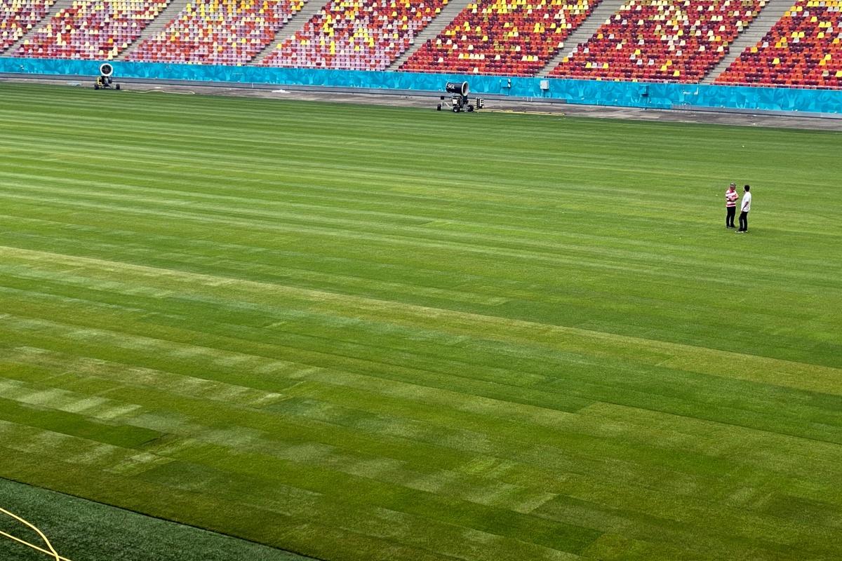 GSP.RO a intrat pe Arena Națională în ziua în care s-au finalizat lucrările la noul gazon » Cum arată terenul de 500.000 de euro