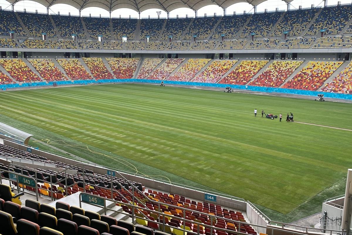 GSP.RO a intrat pe Arena Națională în ziua în care s-au finalizat lucrările la noul gazon » Cum arată terenul de 500.000 de euro