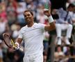Rafael Nadal (4 ATP) l-a învins pe argentinianul Francisco Cerundolo (41 ATP), scor 6-4, 6-3, 3-6, 6-4, și s-a calificat în turul secund al turneului de la Wimbledon.