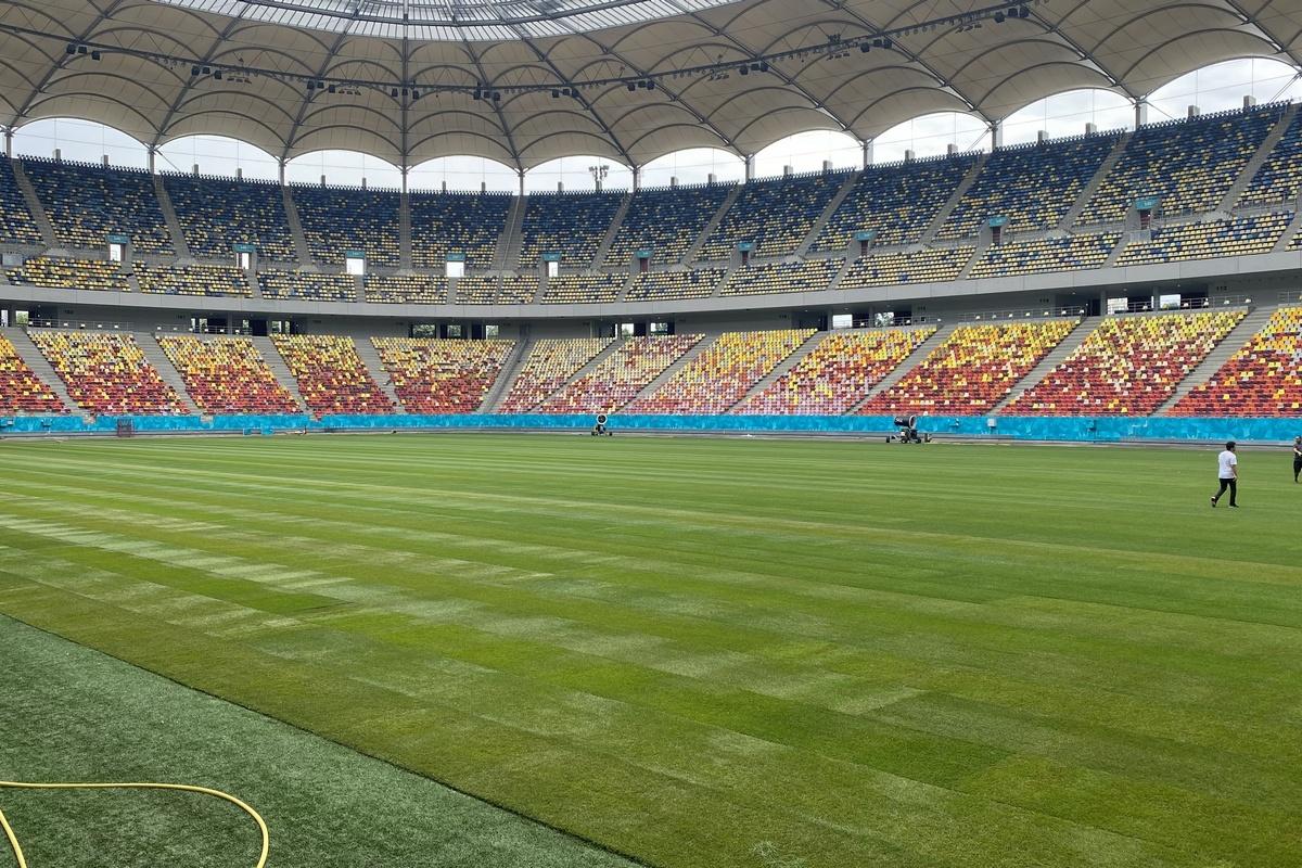 GSP.RO a intrat pe Arena Națională în ziua în care s-au finalizat lucrările la noul gazon » Cum arată terenul de 500.000 de euro