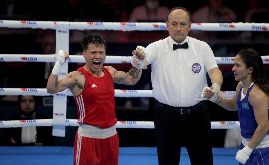Lăcrămioara Perijoc după un meci câștigat FOTO Imago Images Pugiliștii români, fără succes în turneul de calificare pentru Jocurile Olimpice de la Paris