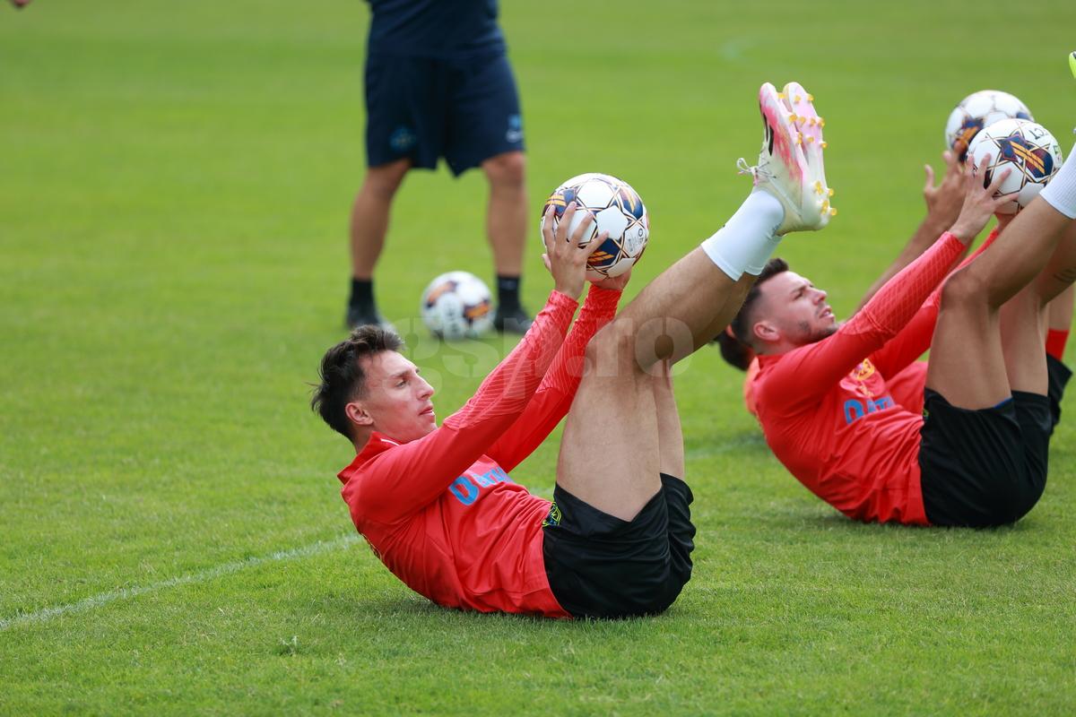 „Să consemnați cu exactitate cine a câștigat!” » SHOW cu MM, Charalabous și Mache la fotbal-tenis, în cantonamentul FCSB