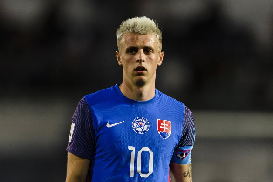 Timotej Jambor, în tricoul naționalei U21 a Slovaciei / FOTO: Imago Rapid și-a luat atacant slovac: „Mă alătur unui club mare! Am auzit că fanii sunt incredibili”
