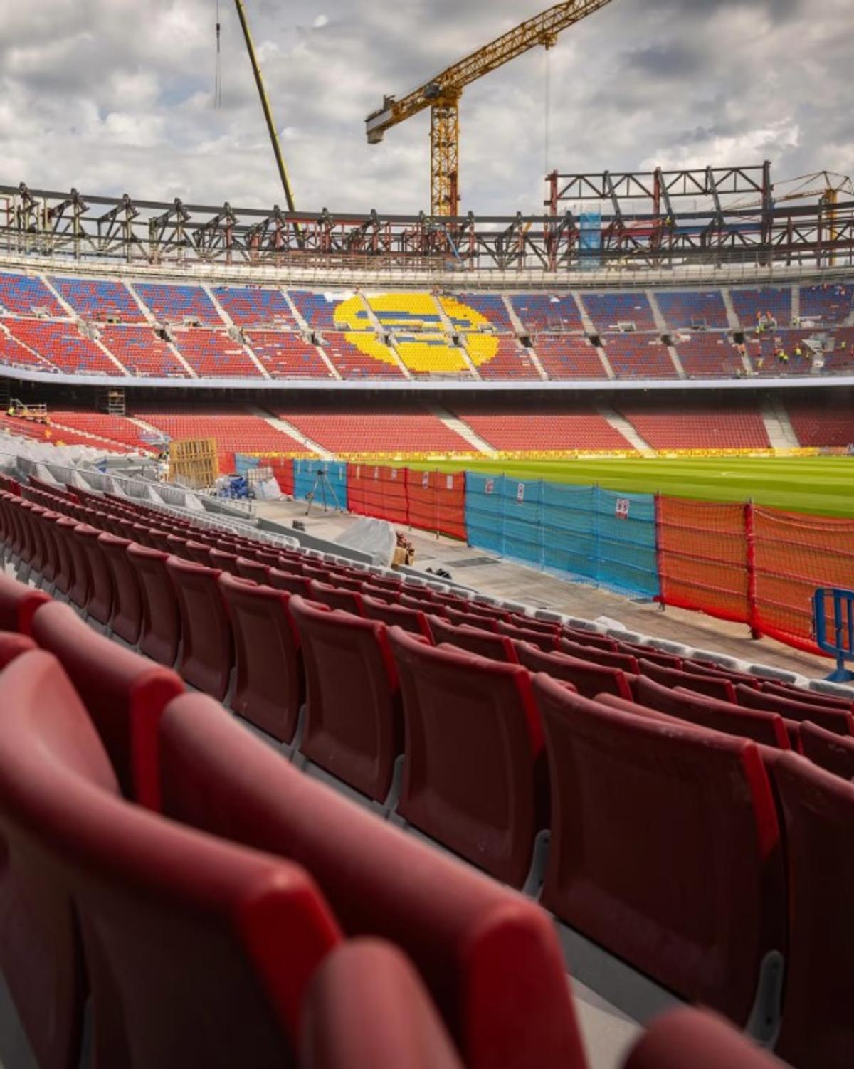 Cum arată Camp Nou după doi ani de lucrări. Foto: Instagram @433