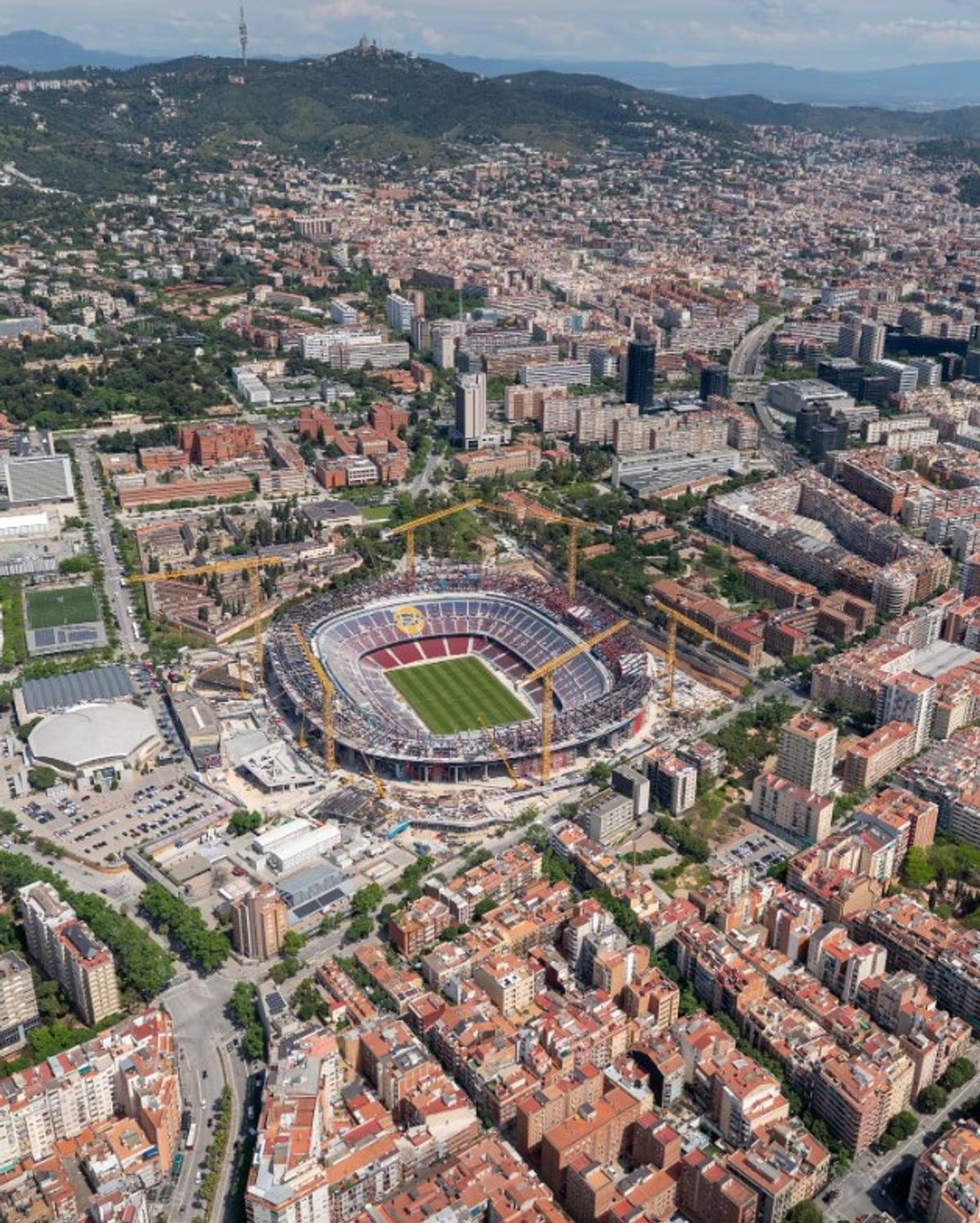 Stadiul actual al lucrărilor de reconstrucție ale Spotify Camp Nou, pe care Barcelona va reveni pe 10 august