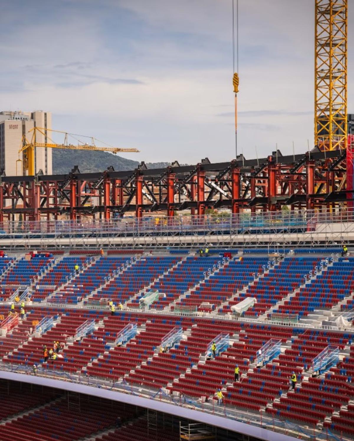 Cum arată Camp Nou după doi ani de lucrări. Foto: Instagram @433
