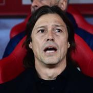 Matias Almeyda a stat 134 de meciuri pe banca tehnică a lui AEK Atena timp de trei sezoane / Foto: Imago