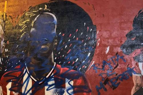 Pictura murală a lui Nico Williams a fost din nou vandalizată