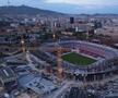 Stadiul actual al lucrărilor de reconstrucție ale Spotify Camp Nou, pe care Barcelona va reveni pe 10 august / Foto: FC Barcelona