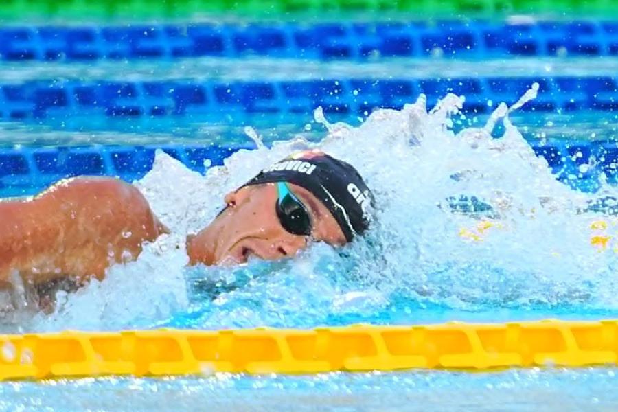 David Popovici a cocnurat în acest an pe plan internațional doar la Roma FOTO: Roxana Fleșeru (GSP.ro) Cinci români vor concura în prima zi a întrecerilor de înot la Campionatele Europene de la Paris » David Popovici intră marți în competiție