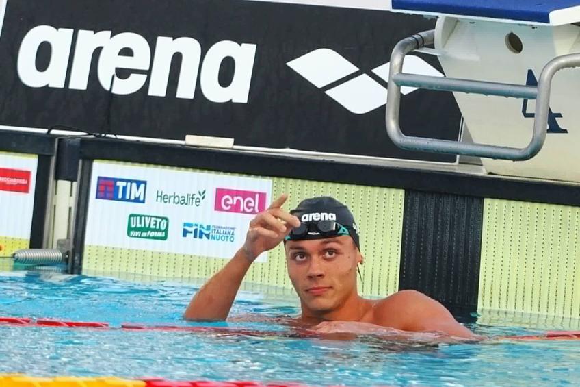 David Popovici, mesaj special pentru bunica sa, după aurul câștigat la proba de 200 m liber la Roma / Foto: Roxana Fleșeru GSP
