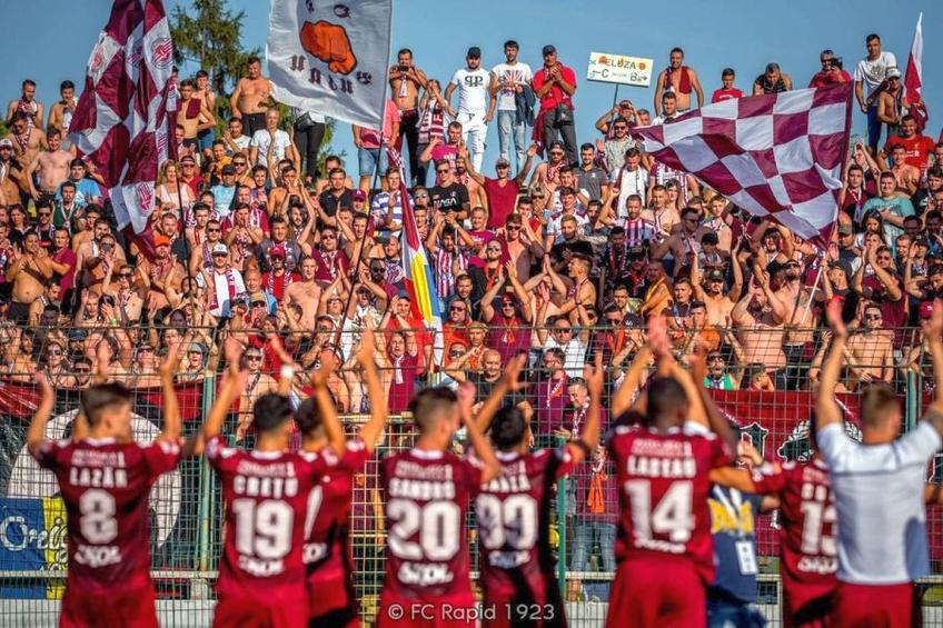 Fanii lui Rapid vor să își susțină echipa la meciul cu Turris