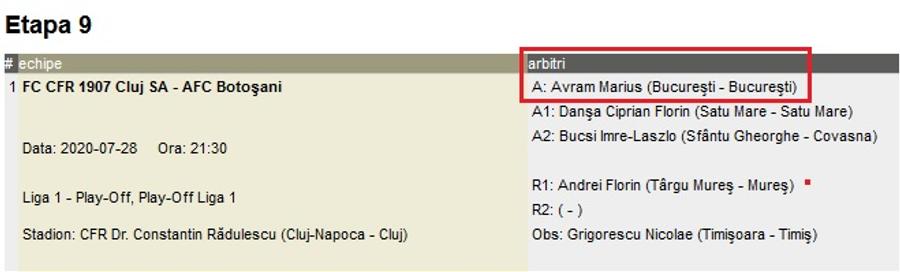 EXCLUSIV Situație scandaloasă în Liga 1! Arbitrul de la CFR - Botoșani are de luat 130.000 € de la ardeleni » Vassaras a fost informat, dar a ignorat cazul!