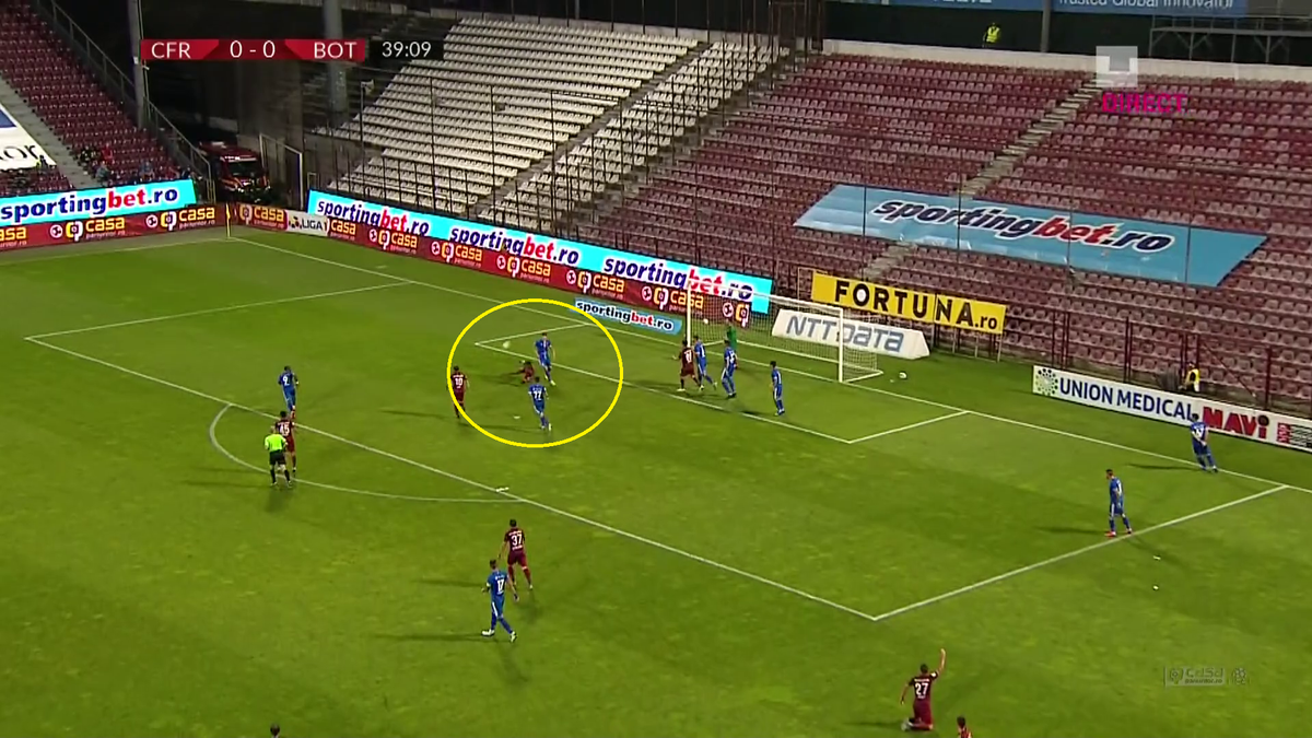 CFR CLUJ - FC BOTOȘANI. Penalty suspect dictat de Marius Avram pentru campioana României » Scandalul zilei, alimentat de decizia arbitrului