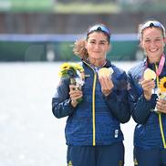 Canotoarele Ancuța Bodnar și Simona Radiș obțin primul titlu olimpic românesc la canotaj, după 13 ani! foto: Raed Krishan/GSP