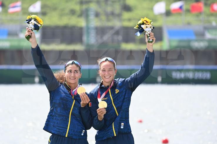 Canotoarele Ancuța Bodnar și Simona Radiș obțin primul titlu olimpic românesc la canotaj, după 13 ani! foto: Raed Krishan/GSP