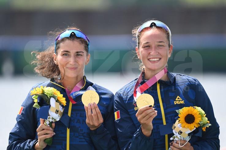Canotoarele Ancuța Bodnar și Simona Radiș obțin primul titlu olimpic românesc la canotaj, după 13 ani! foto: Raed Krishan/GSP