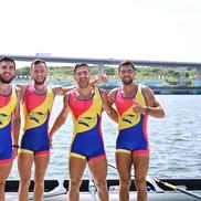 Argint pentru România! Mihăiță Țigănescu, Mugurel Semciuc, Ștefan Berariu și Cosmin Pascari, locul 2 la patru rame, foto: Raed Krishan/GSP