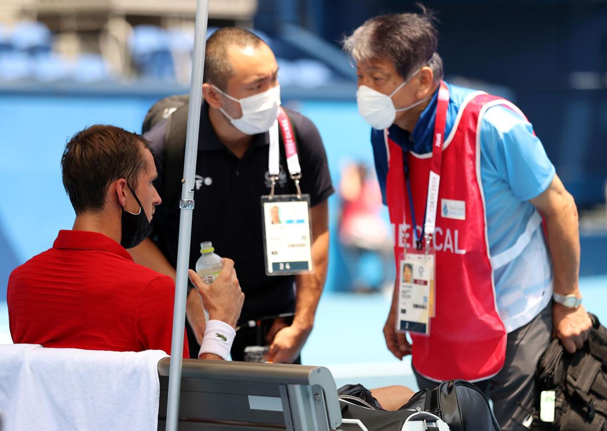 Momente teribile în disputa Medvedev - Fognini de la Jocurile Olimpice