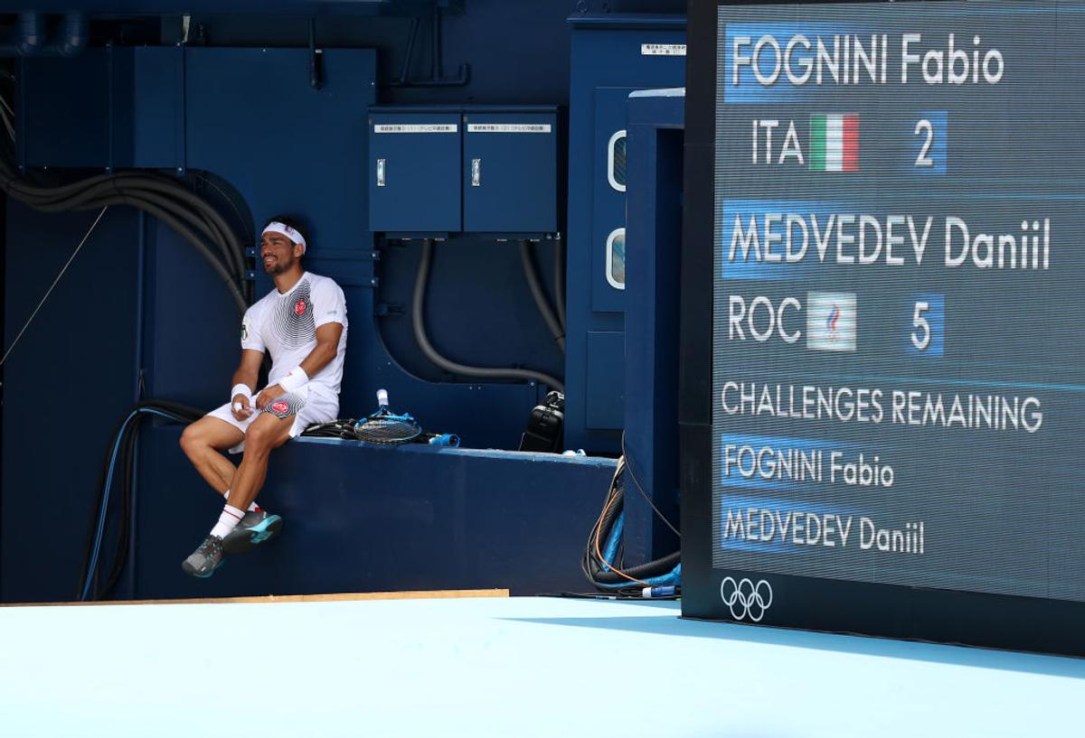 Momente teribile în disputa Medvedev - Fognini de la Jocurile Olimpice
