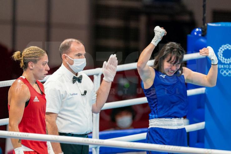 Claudia Nechita vs. Sena Irie (sferturi) la Jocurile Olimpice
(foto: Raed Krishan-Tokyo)