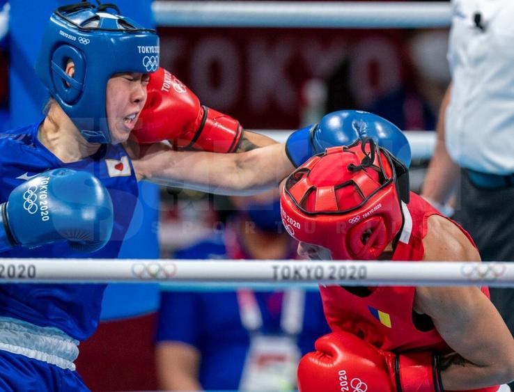 Claudia Nechita vs. Sena Irie (sferturi) la Jocurile Olimpice
(foto: Raed Krishan-Tokyo)