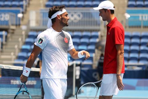Fabio Fognini vs. Daniil Medvedev // foto: Guliver/gettyimages