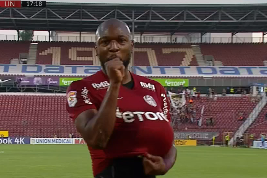 Cestor a deschis scorul în CFR Cluj - Lincoln Descătușare în Gruia: „A trecut printr-o perioadă teribilă, a stat 8 luni pe tușă!”