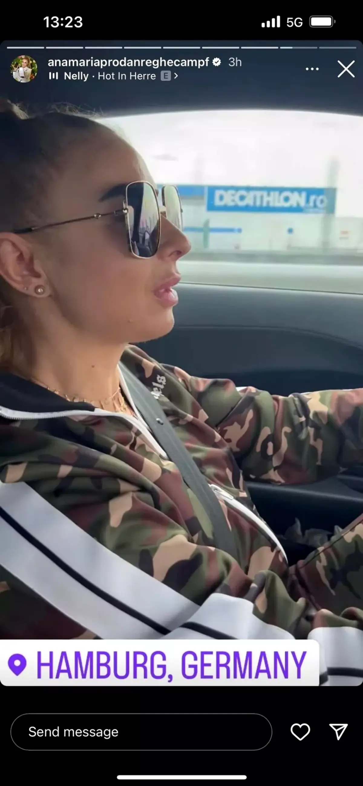Anamaria Prodan conduce cu peste 200 km/h