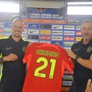 Vlad Chiricheș și Mihai Stoica, după revenirea fundașului la FCSB (foto: Cătălin Stroia)