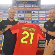 Vlad Chiricheș și Mihai Stoica, după revenirea fundașului la FCSB (foto: Cătălin Stroia)