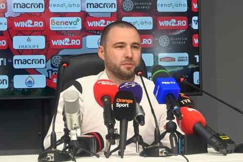 Vlad Iacob, la conferința de vineri / Sursă foto: Cătălin Stroia (GSP)