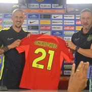 Vlad Chiricheș și Mihai Stoica, după revenirea fundașului la FCSB (foto: Cătălin Stroia)