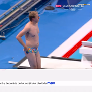 Un spectator a intrat în bazin la Jocurile Olimpice